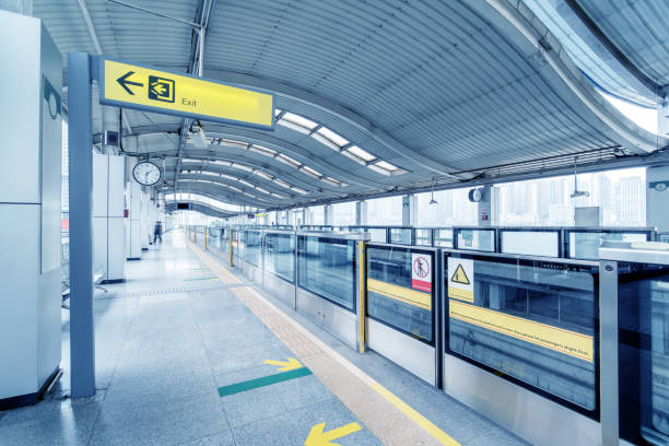 istock Underground corridor of subway station 1500522115