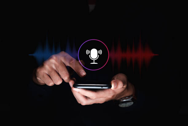 istock Businessman using smart phone recording the conversation with customers. 1500525586