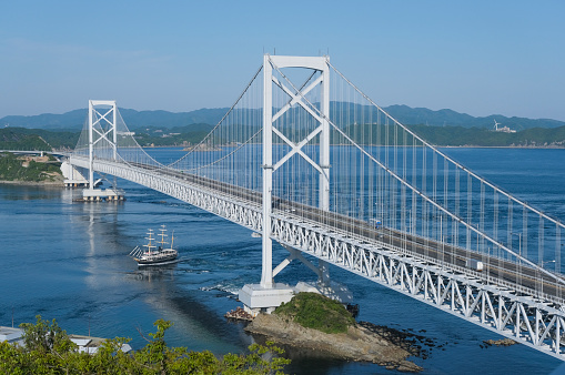 Onaruto Bridge seen from Narutoyama Observatory