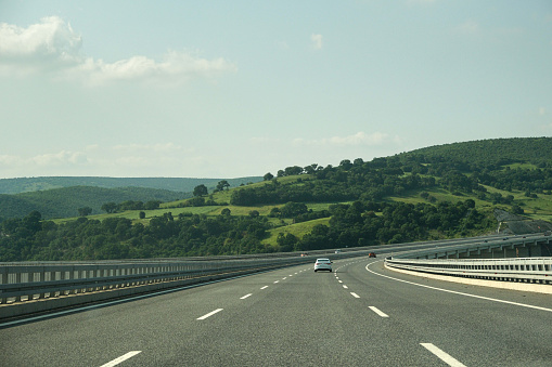 Izmir Istanbul Highway road background material