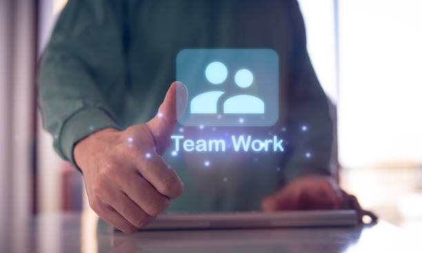 istock teamwork concept, team management, manager businessman using computer laptop pointing at organisation chart, HR management, team recruiting 1500535389