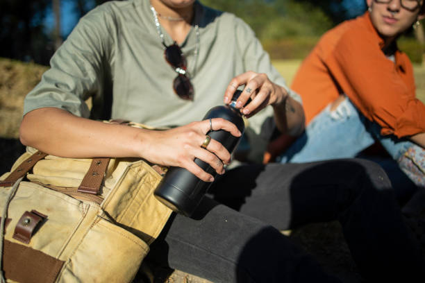 istock Close up of a woman using reusable bottle 1500538469