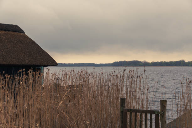 Biosphere Reserve Lake Schaalsee On A Rainy And Windy Day In Spring