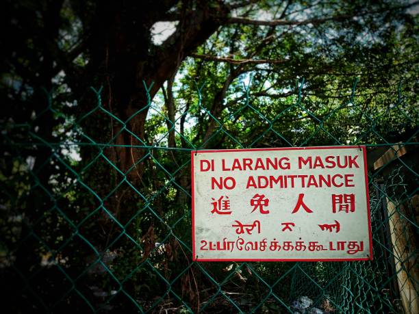 istock Defocused abstract background of a warning signpost. 1500565171