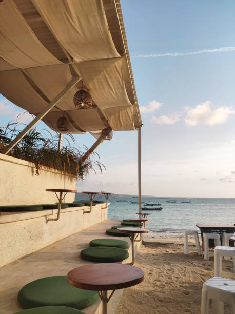 istock Beautiful Beach Cafe with Sunset View 1500565538