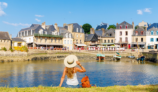 St Goustan village and port,  Auray- Brittany,  Morbihan in France