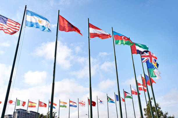 istock Flags of countries for business events 1500568610