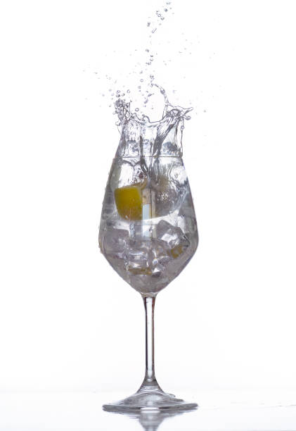 istock Splash photography with a lemon inside water and ice. 1500570052