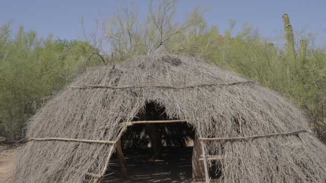 ancient Native American hut
