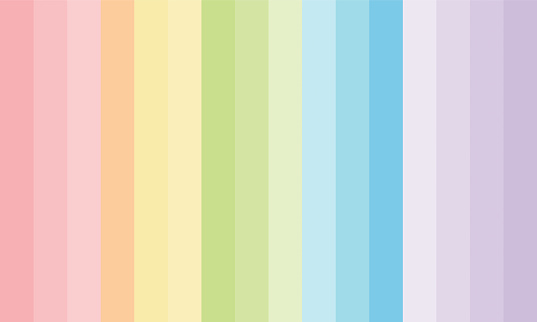 rainbow pastel colors art line template background vector design.