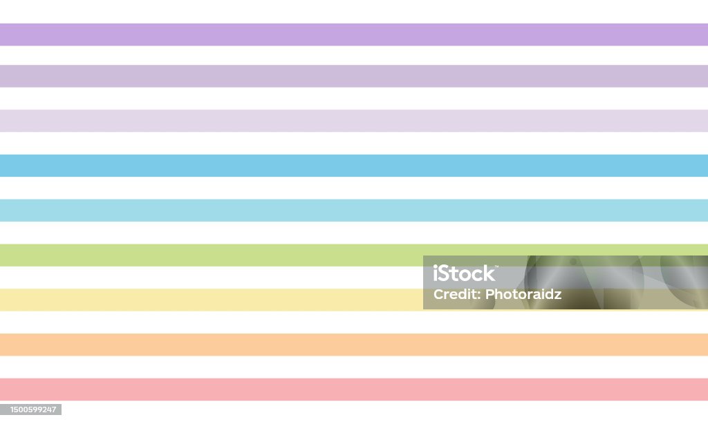 Pastel Line Design Rainbow Pastel Colors Art Line Template Background Vector Design Stock ...