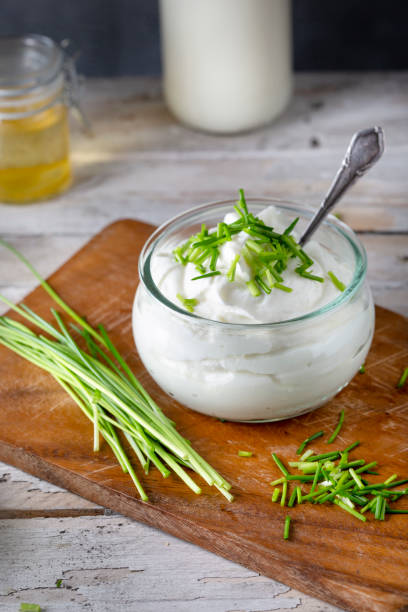 istock Fresh curd and herbs - dairy product 1500599760