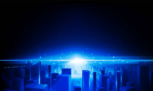 istock Abstract open Key Door Light out business digital city Hitech communication concept innovation background, vector design 1500600869