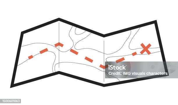 Destination Map Line Svg Destination Map Monochrome Flat Vector Object Stock Illustration ...