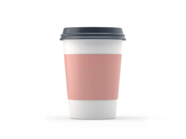 istock Coffee cup and lid isolated on white 1500617924