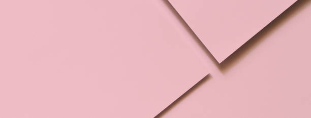 istock Abstract pink monochrome creative paper texture background. Minimal geometric shapes and lines 1500620280