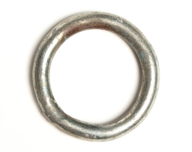 istock Large metal ring, isolated on white 1500621400