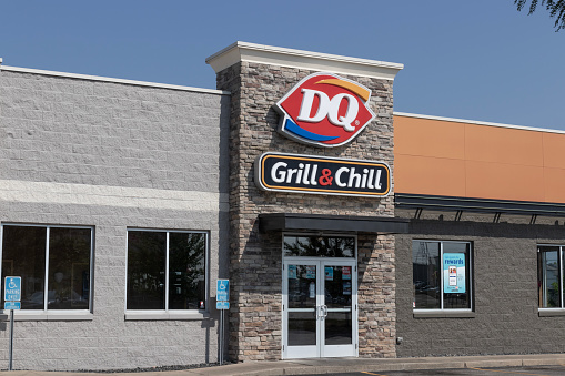 Lafayette - June 21, 2023: Dairy Queen restaurant. DQ is a subsidiary of Berkshire Hathaway.