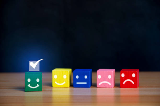 istock Users rate their service experience on the online application for a customer satisfaction survey concept. 1500626127