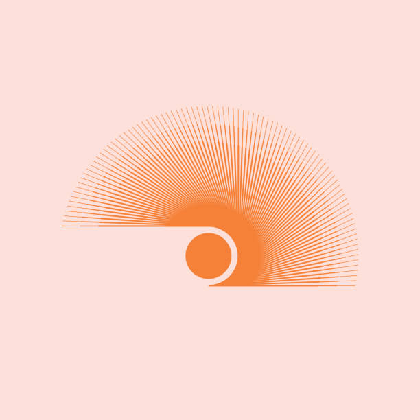 Vector Decorative Linear Transition Geometric Shapes in Boho  Style with editable strokes