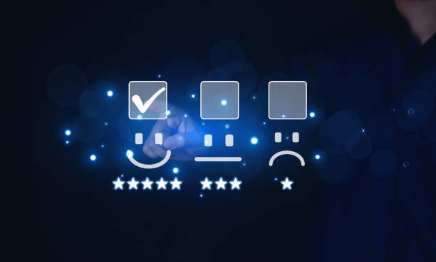 istock Businessman showing a smiley face icon 1500644149