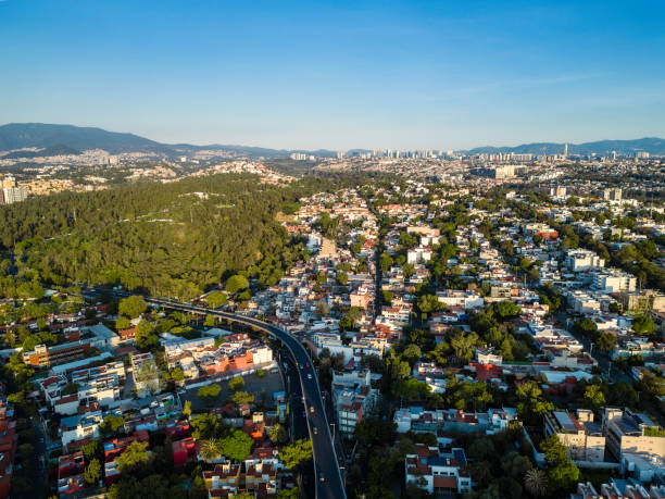 istock Residential district at dawn in Mexico City 1500645545