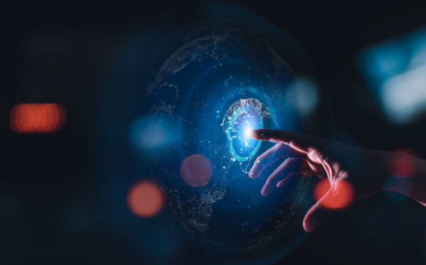istock focusing on the business concept A businessman touches a virtual business target while holding one in his hand. Making a plan for success, For better outcomes, set goals. 1500646916