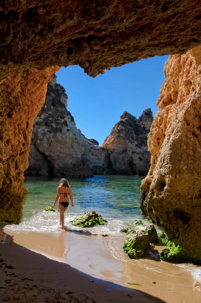 istock A young woman in a bikini on an Algarve beach 1500652750