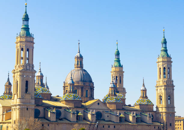 istock Imposing Pilar Cathedral in Zaragoza, Spain 1500653081