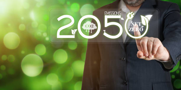 istock Net zero by 2050 Carbon Neutral Concepts Net Zero Emissions Goals Weather neutral long-term strategy 1500666294