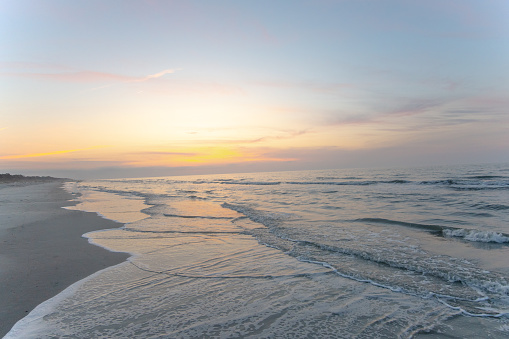Beach Scene at Sunrise-Hilton Head, South Carolina