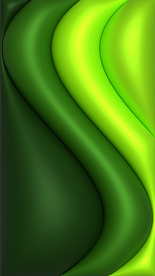 Abstract green background, 3D illustration