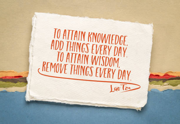 istock To attain knowledge add things every day. To attain wisdom remove things every day. 1500680897