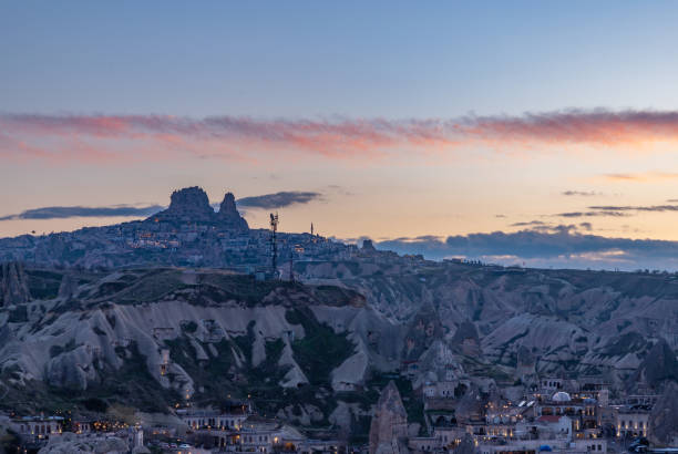 istock Uchisar Castle From Goreme at Sunset 1500681122
