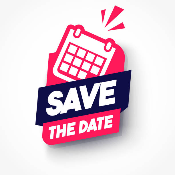 Dynamic Label With Calendar Icon Text Save The Date Dynamic Label With Calendar Icon Text Save The Date making a reservation stock illustrations