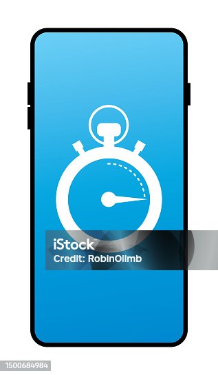 istock Stopwatch Smart Phone Icon 1500684984