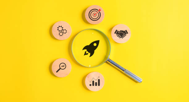 istock rocket icon on wooden on isolate background. rocket financial. rocket to moon 1500687537