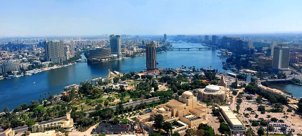 The beautiful Nile river cross Cairo