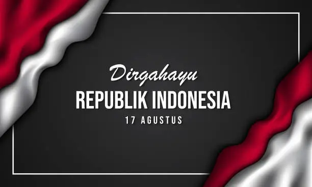 Vector illustration of Indonesia Independence Day Background Design.