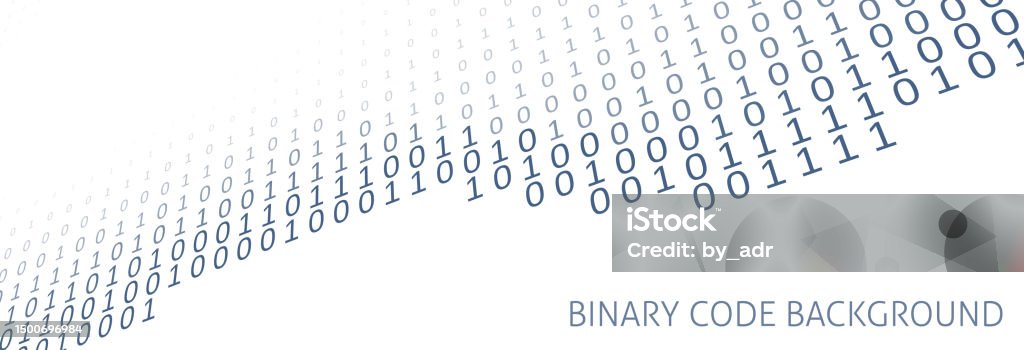 Binary Code Digital Banner Vector Graphics Stock Illustration ...