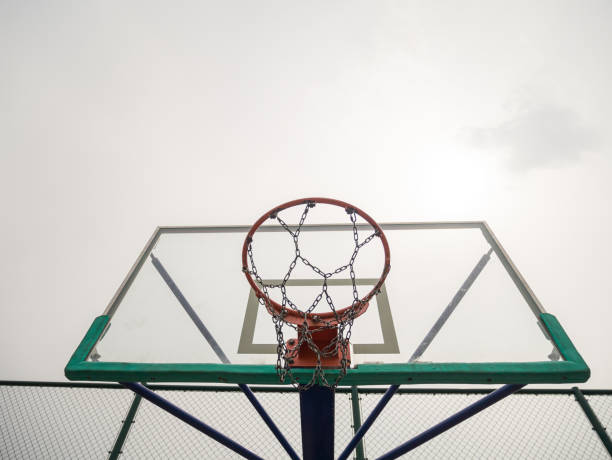 istock Backboard and basketball hoop 1500722719