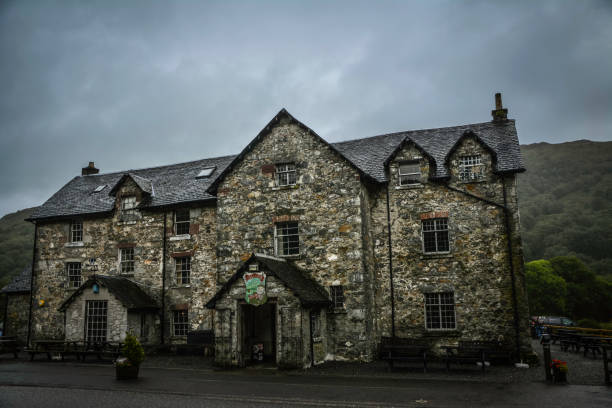traditional sand stone buildings of glasgow  in Scotland England