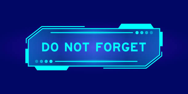 青い背景にユーザーインターフェイス画面で忘れられない未来的なhudバナー - omit点のイラスト素材／クリップアート素材／マンガ素材／アイコン素材