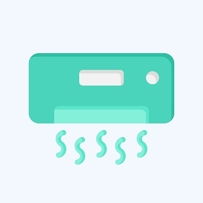 Icon Coolling. related to Air Conditioning symbol. flat style. simple design editable. simple illustration