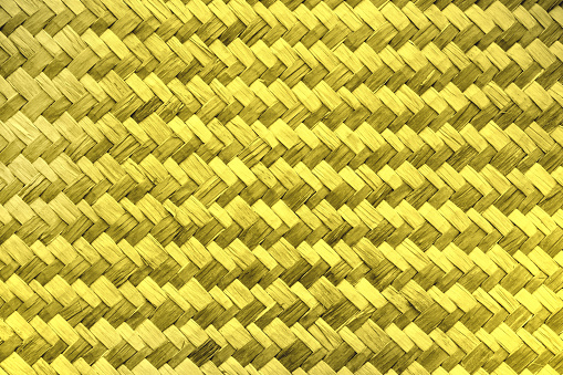 Shiny golden wicker mats texture background,gold pattern