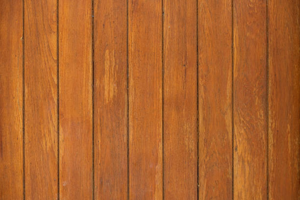 istock Old wood plank fence texture material construction for background. 1500745830