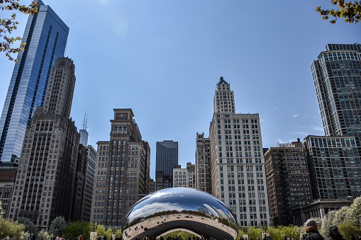 Chicago IL USA : May 7, 2019 Buildings/Landmarks Parks/Outdoor