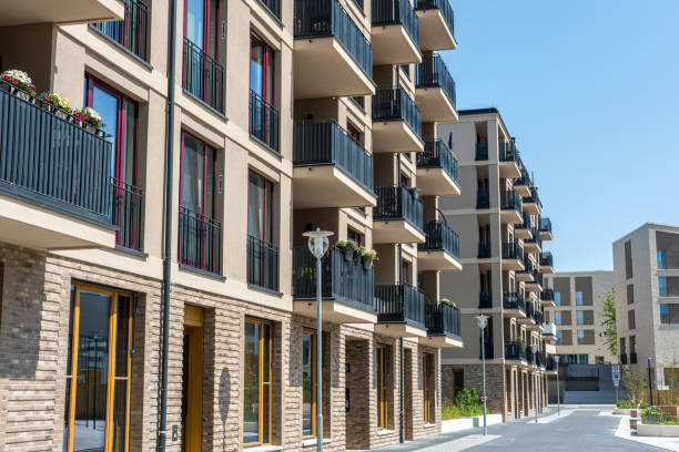 istock Residential area with new apartment buildings 1500751237
