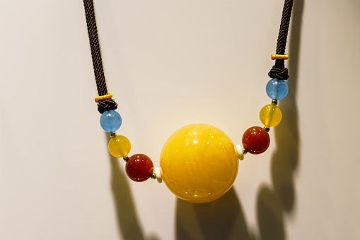 Yellow Jade and Amber Necklace Jewelry