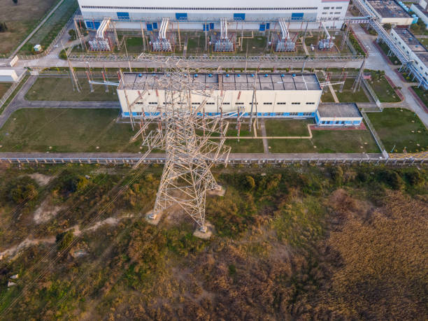 istock Top view of energy gas power plants 1500753003
